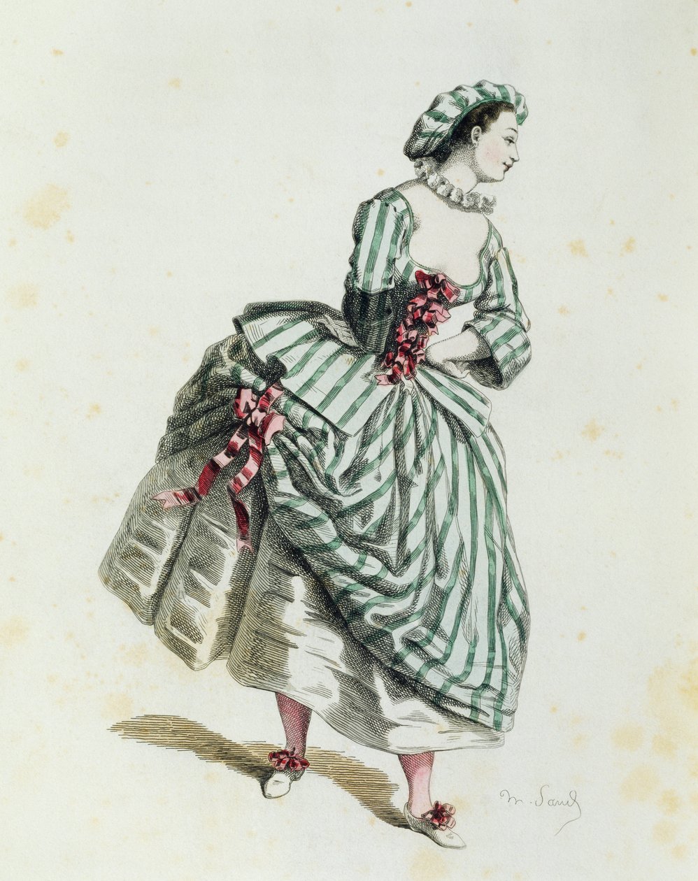 Corallina em 1744, por Maurice Sand (1823-1889) de Maurice Sand