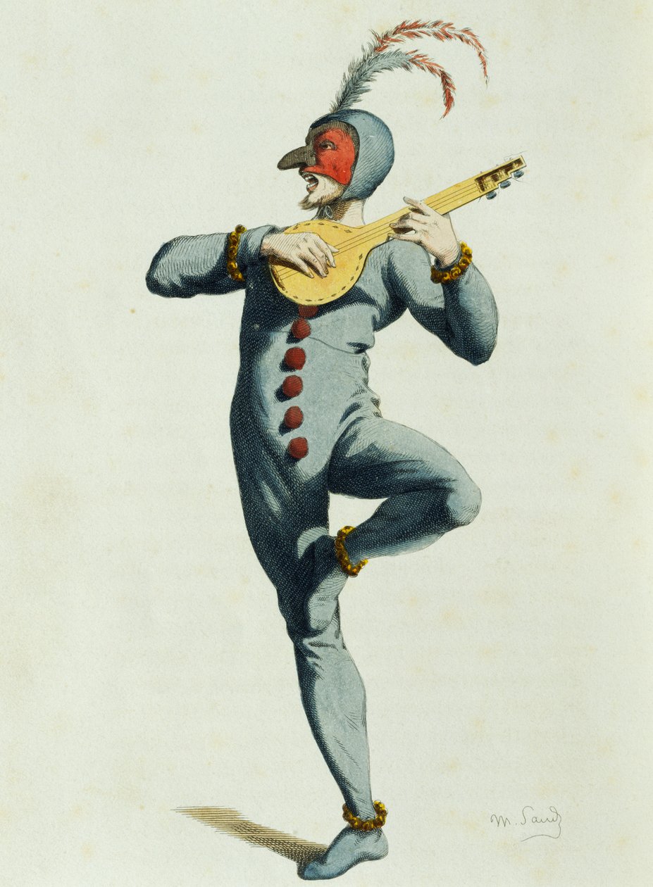 Coviello em 1550, por Maurice Sand (1823-1889) de Maurice Sand