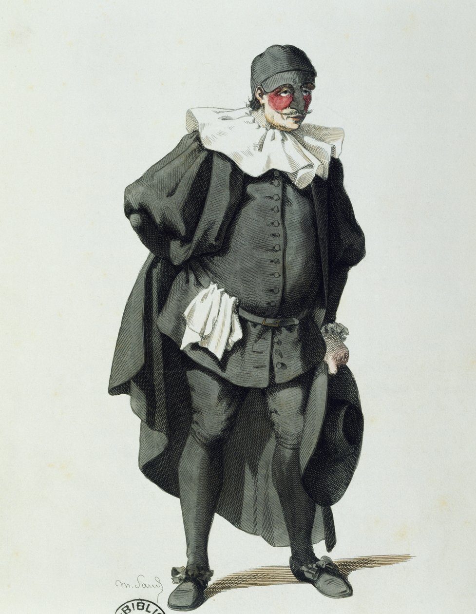 Dottor Balanzone em 1653, por Maurice Sand (1823-1889) de Maurice Sand