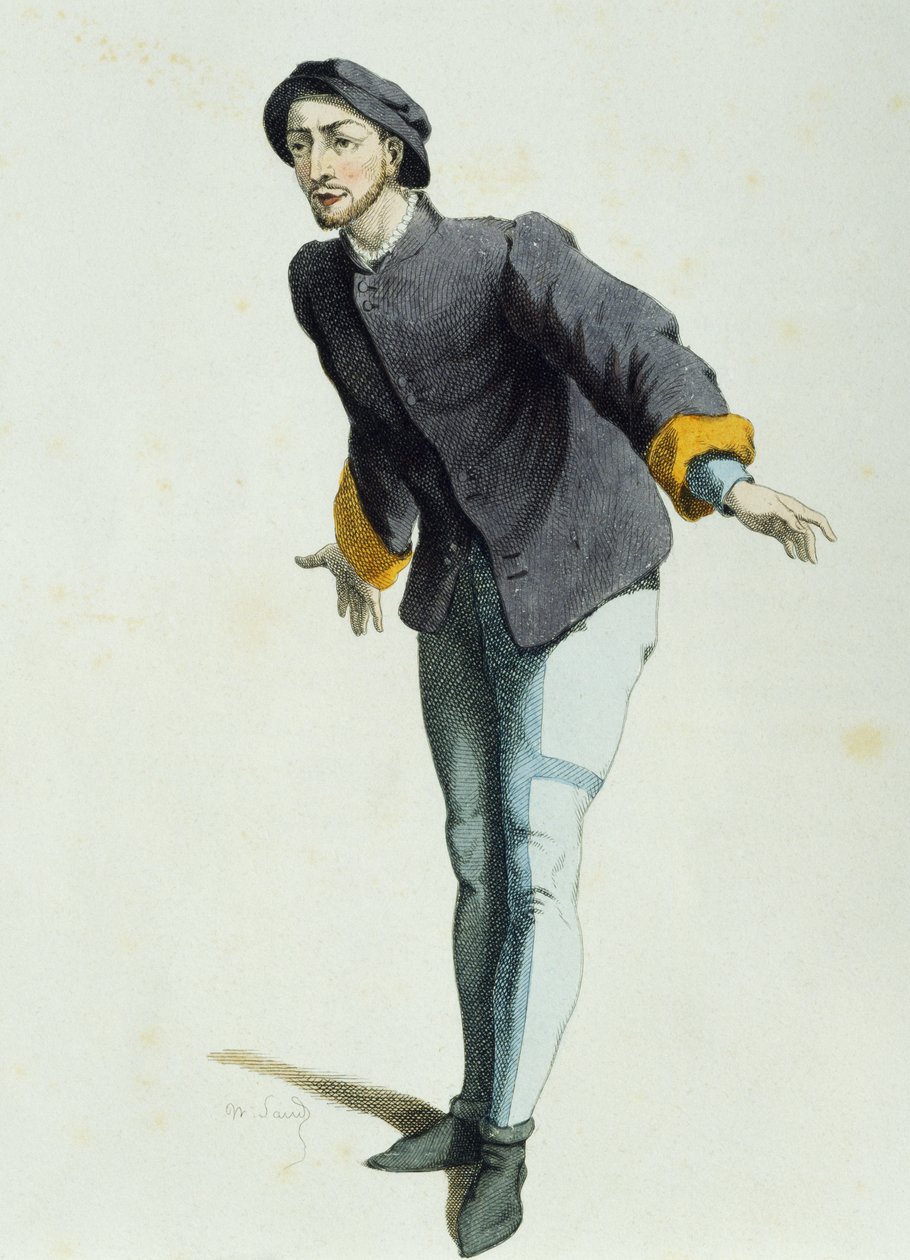 Ruzzante em 1525, por Maurice Sand (1823-1889) de Maurice Sand