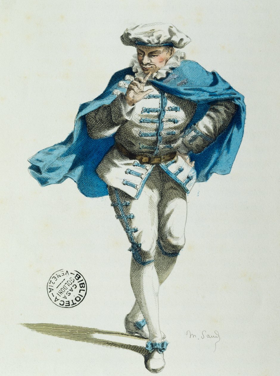 Scapino (cor litho) de Maurice Sand