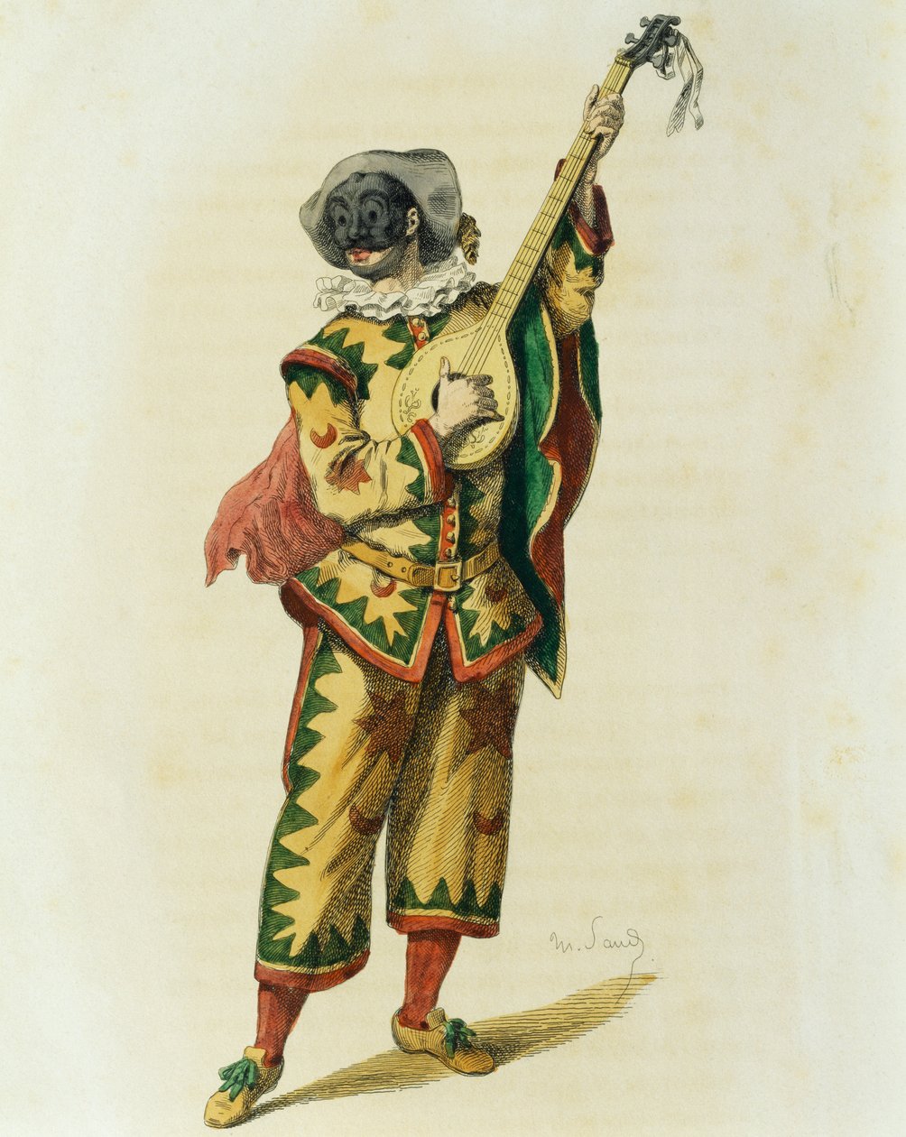 Trivellino em 1645, por Maurice Sand (1823-1889) de Maurice Sand