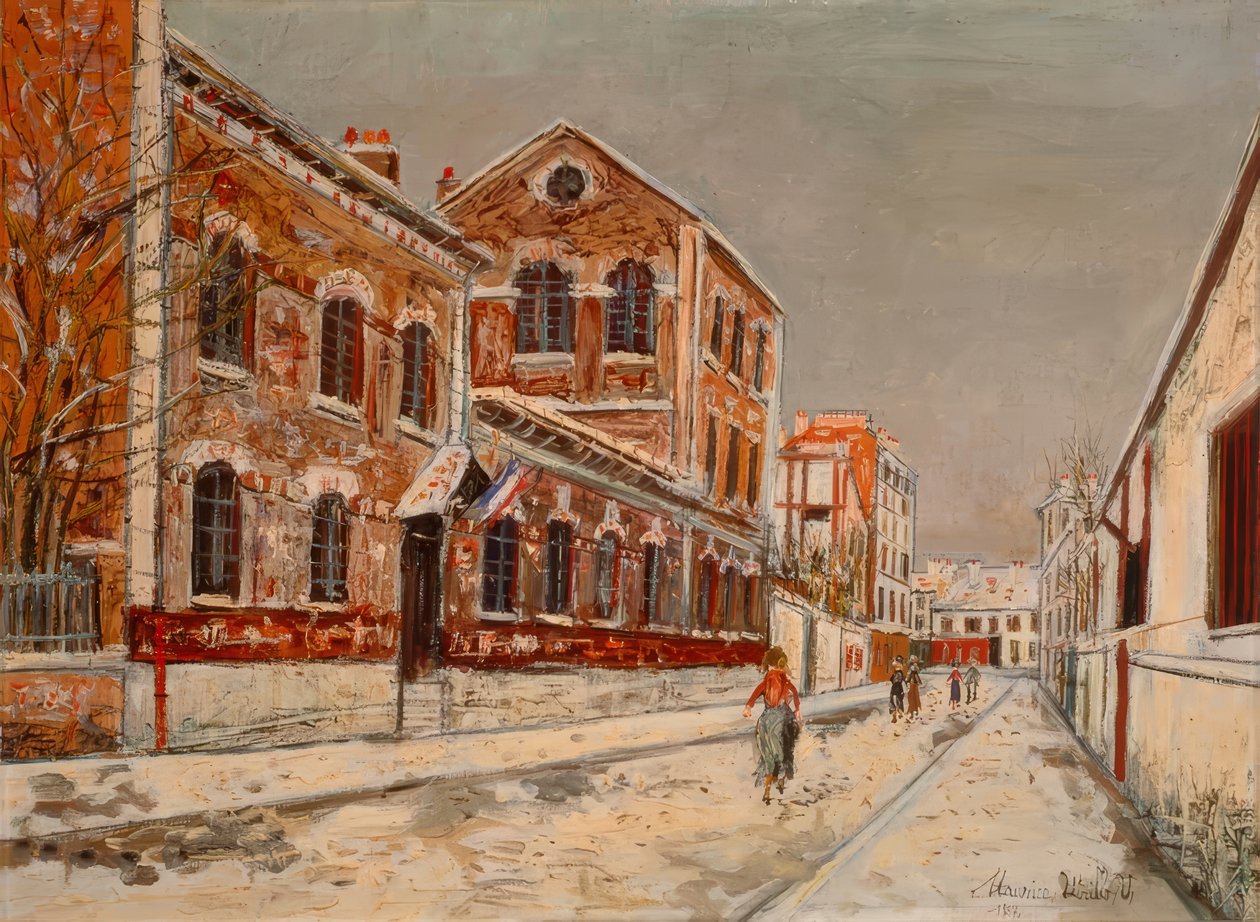 Uma escola nos subúrbios (Ecole en banlieu) de Maurice Utrillo