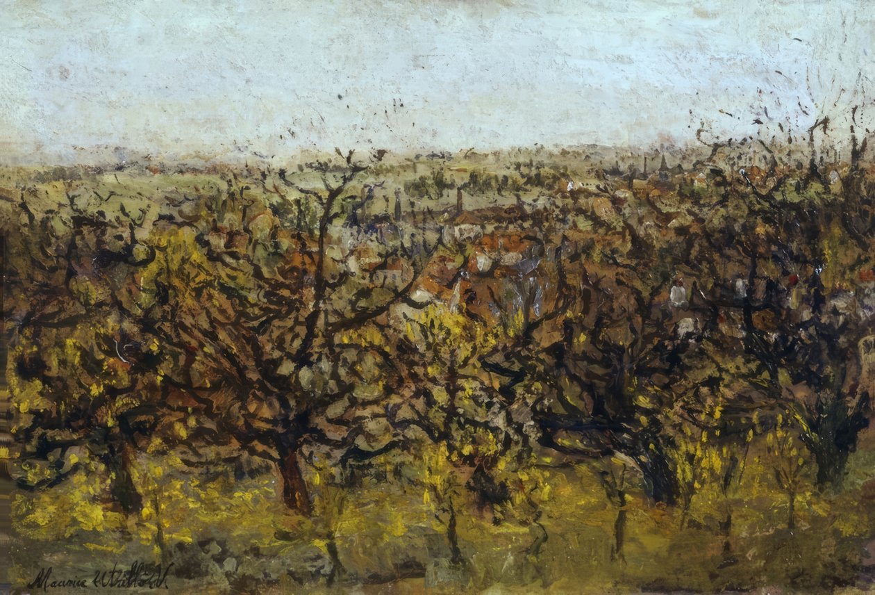 Macieiras em Montmagny de Maurice Utrillo