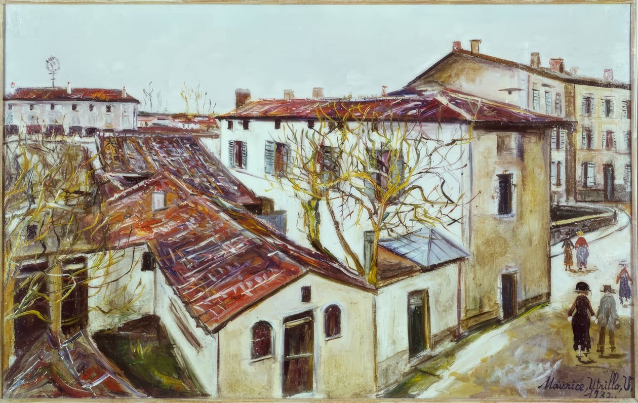 A casa paroquial do santo padre de Ars de Maurice Utrillo
