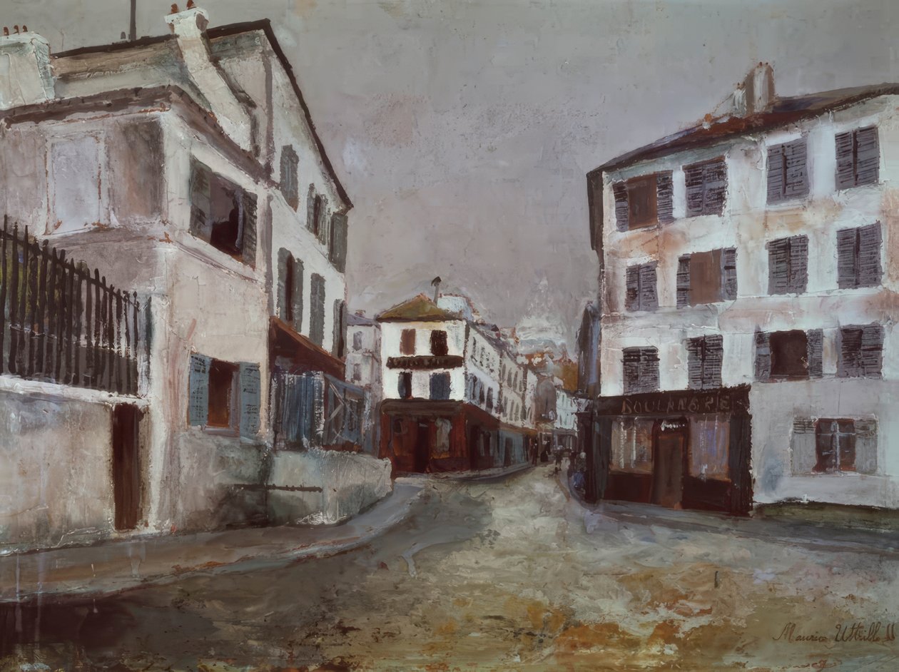 A Rue Norvins de Maurice Utrillo