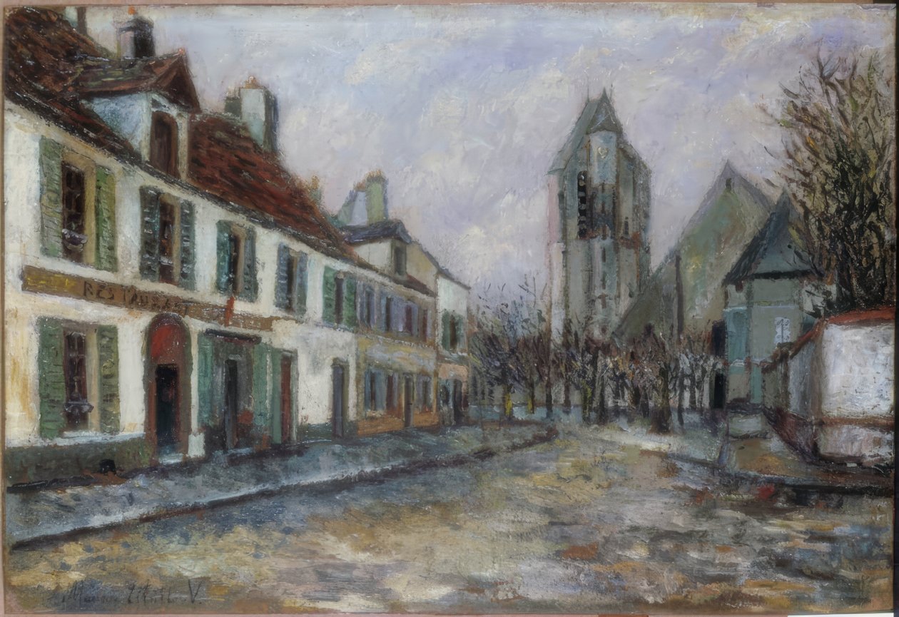praça da aldeia de Maurice Utrillo