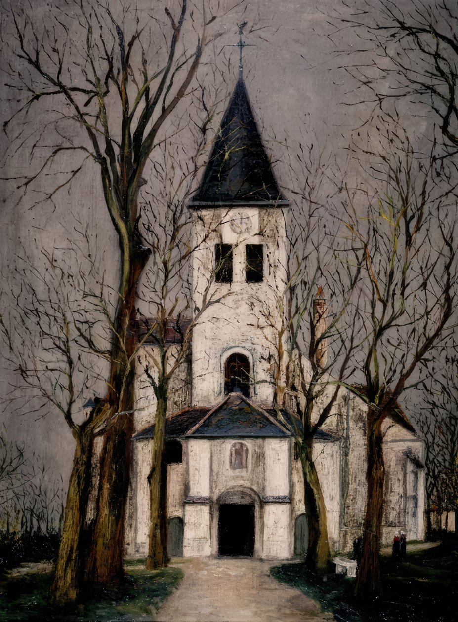 IGREJA DE CHATILLON SUR SEINE de Maurice Utrillo
