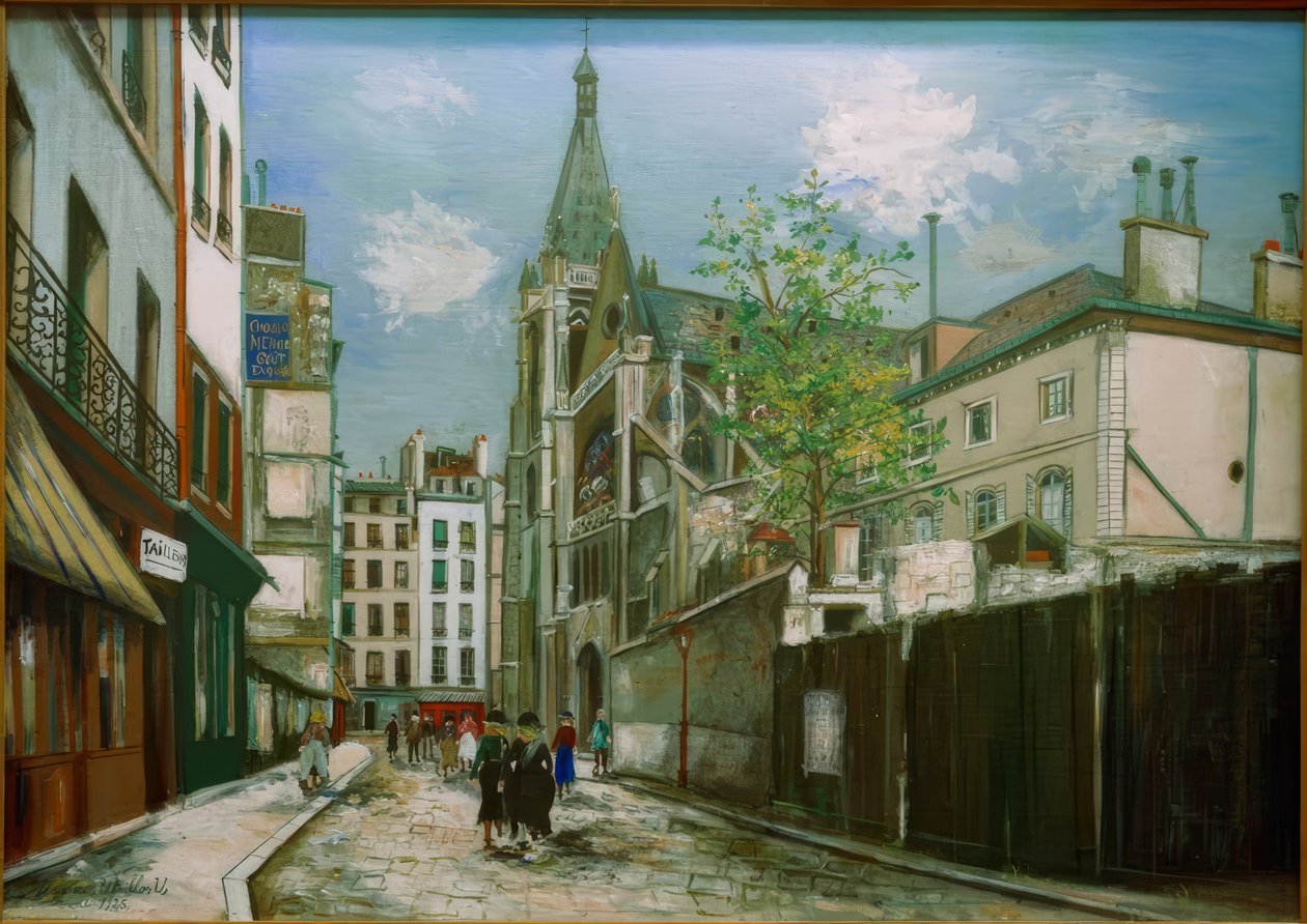 Igreja Saint-Séverin em Paris de Maurice Utrillo