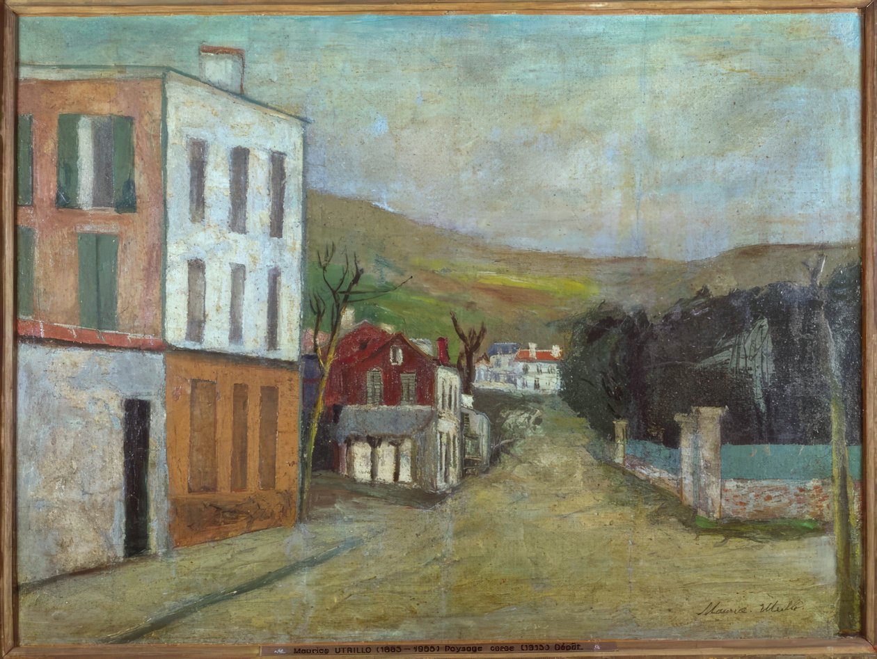 Paisagem da Córsega de Maurice Utrillo