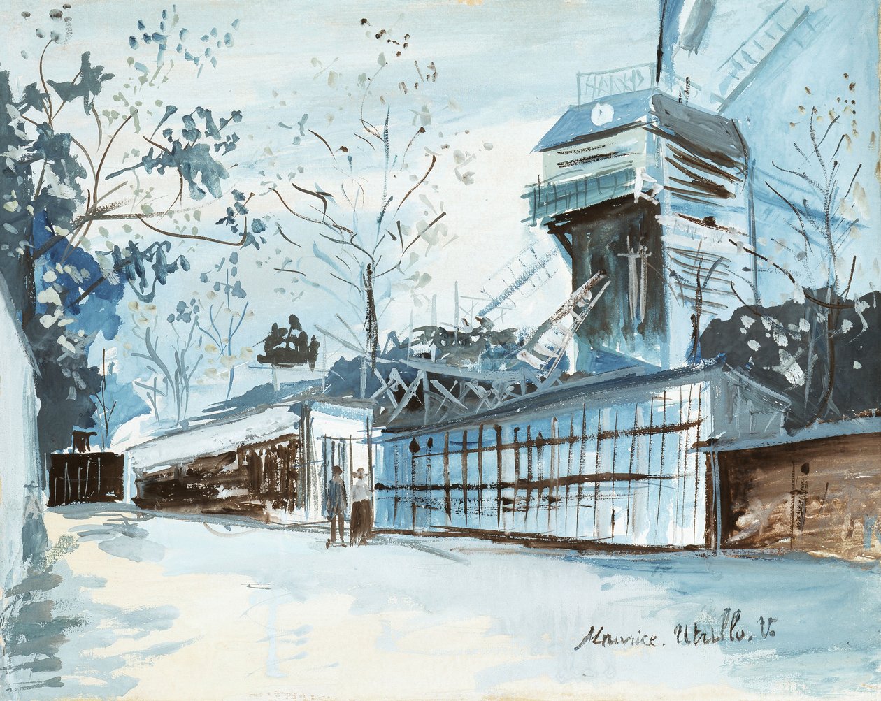 La Moulin de la Galette, Paris de Maurice Utrillo