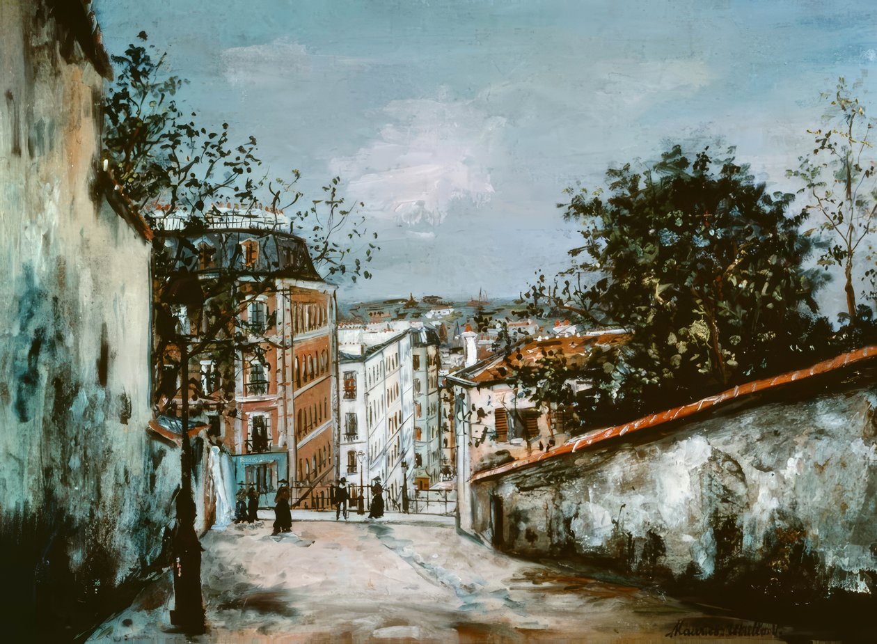 A Rua do Monte Cenis em Montmartre de Maurice Utrillo
