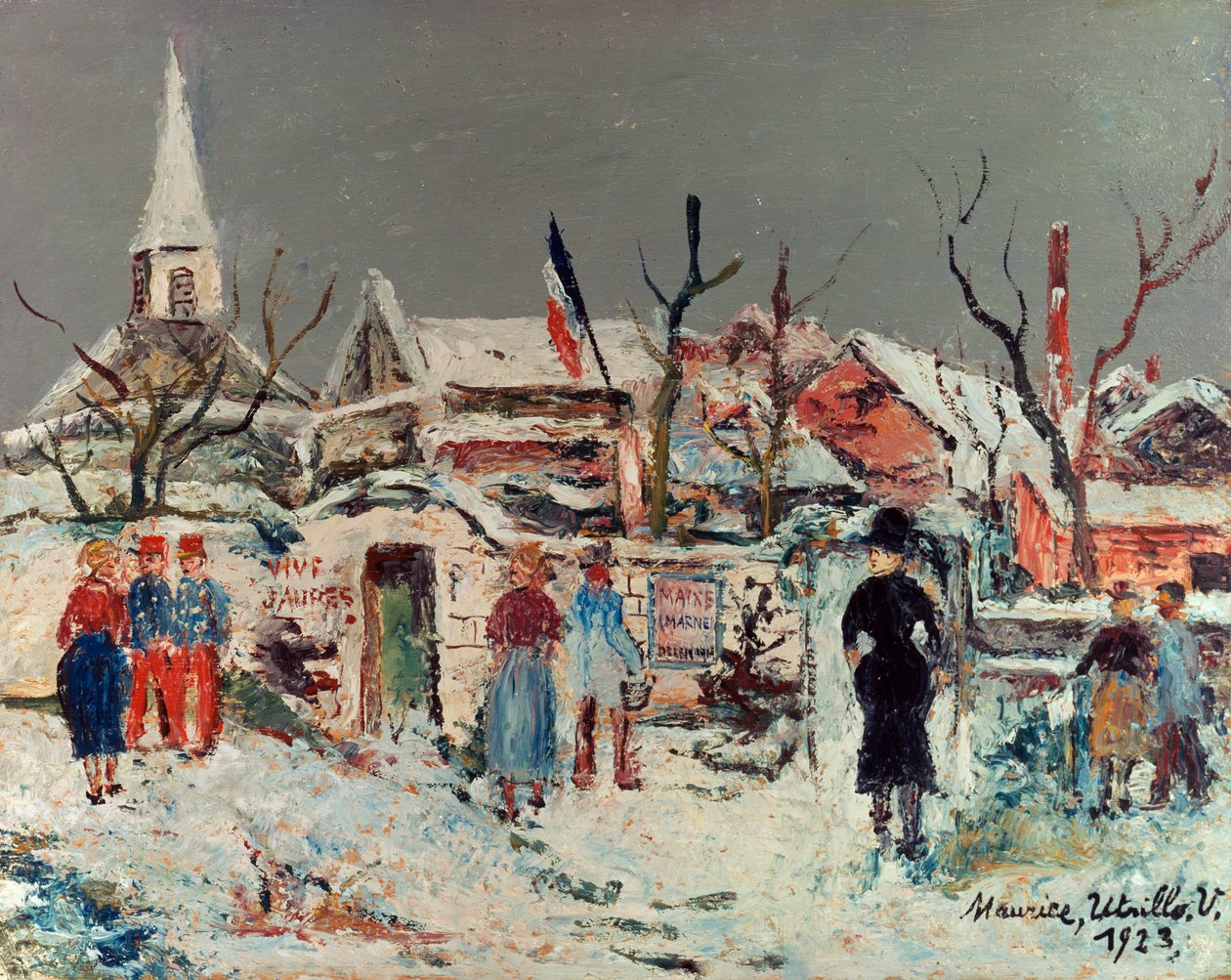 Paisagem sob a neve, Maixe de Maurice Utrillo
