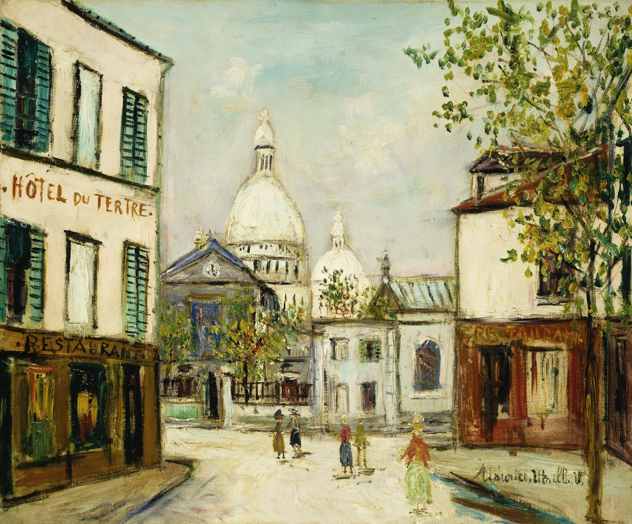 O Sagrado Coração em Montmartre de Maurice Utrillo
