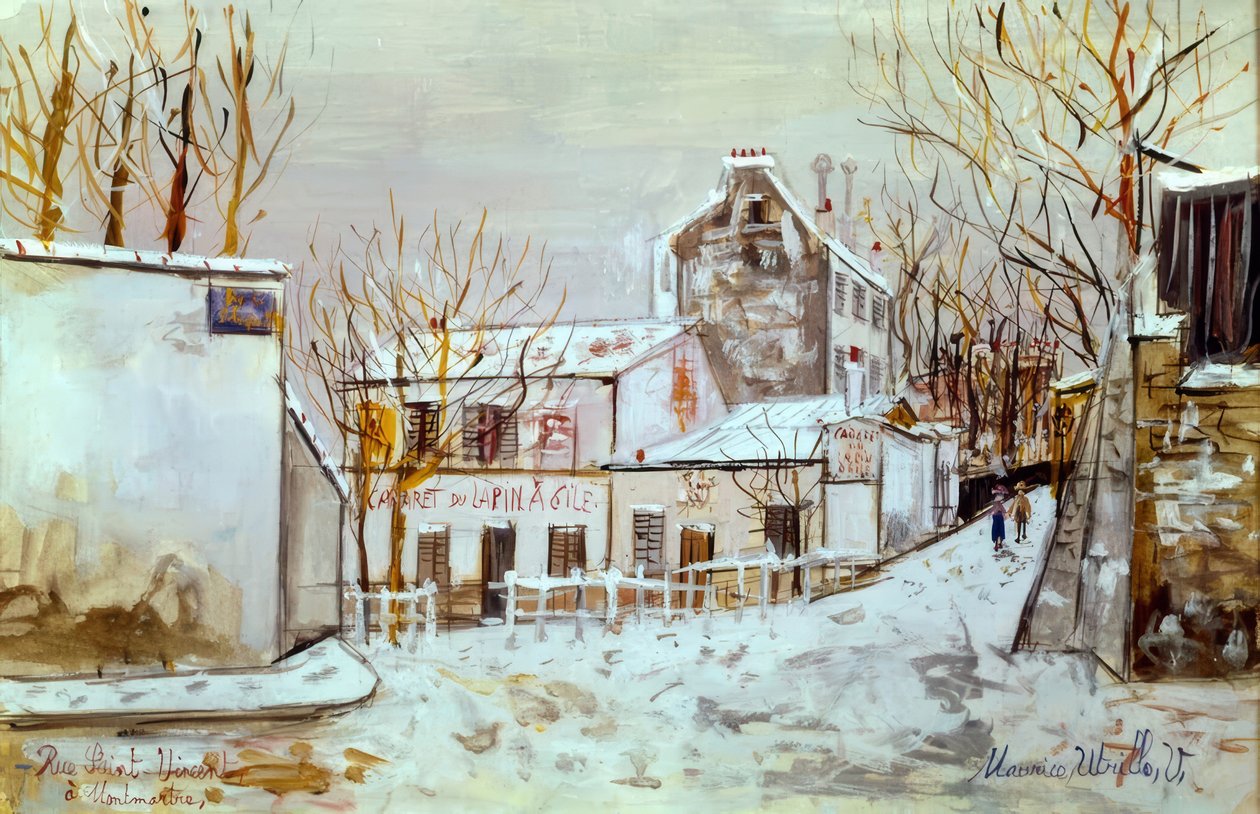 Montmartre, rua Saint-Vincent de Maurice Utrillo
