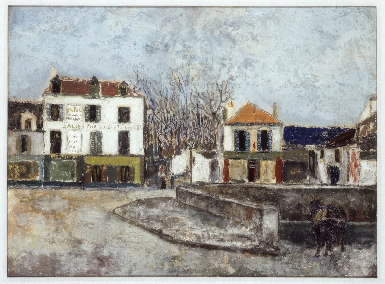 Praça da Ponte em Sarcelles de Maurice Utrillo