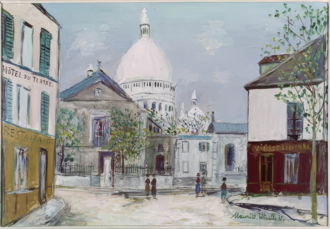 Place du Tertre e Sacré-Coeur de Maurice Utrillo