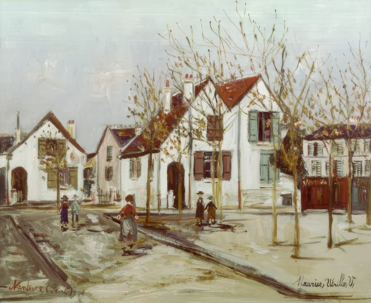 Praça em Nanterre de Maurice Utrillo