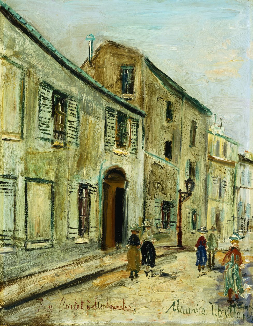 Rue Corot a Montmartre, c.1930 (óleo sobre tela) de Maurice Utrillo