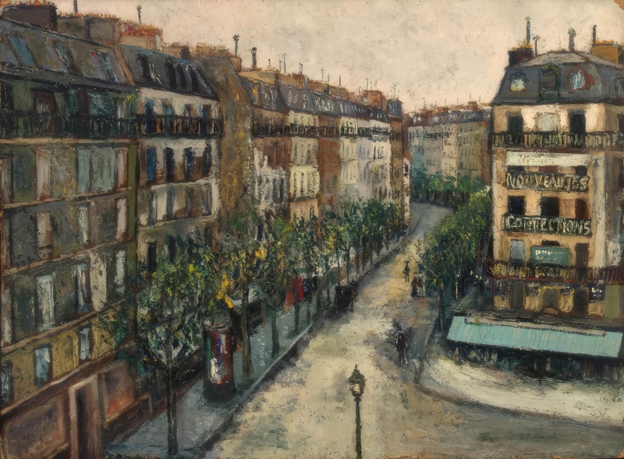 Rua Custine em Montmartre de Maurice Utrillo