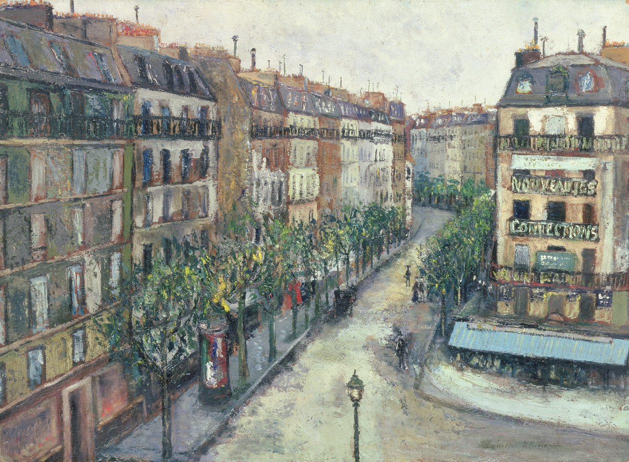 Rua Custine em Montmartre de Maurice Utrillo