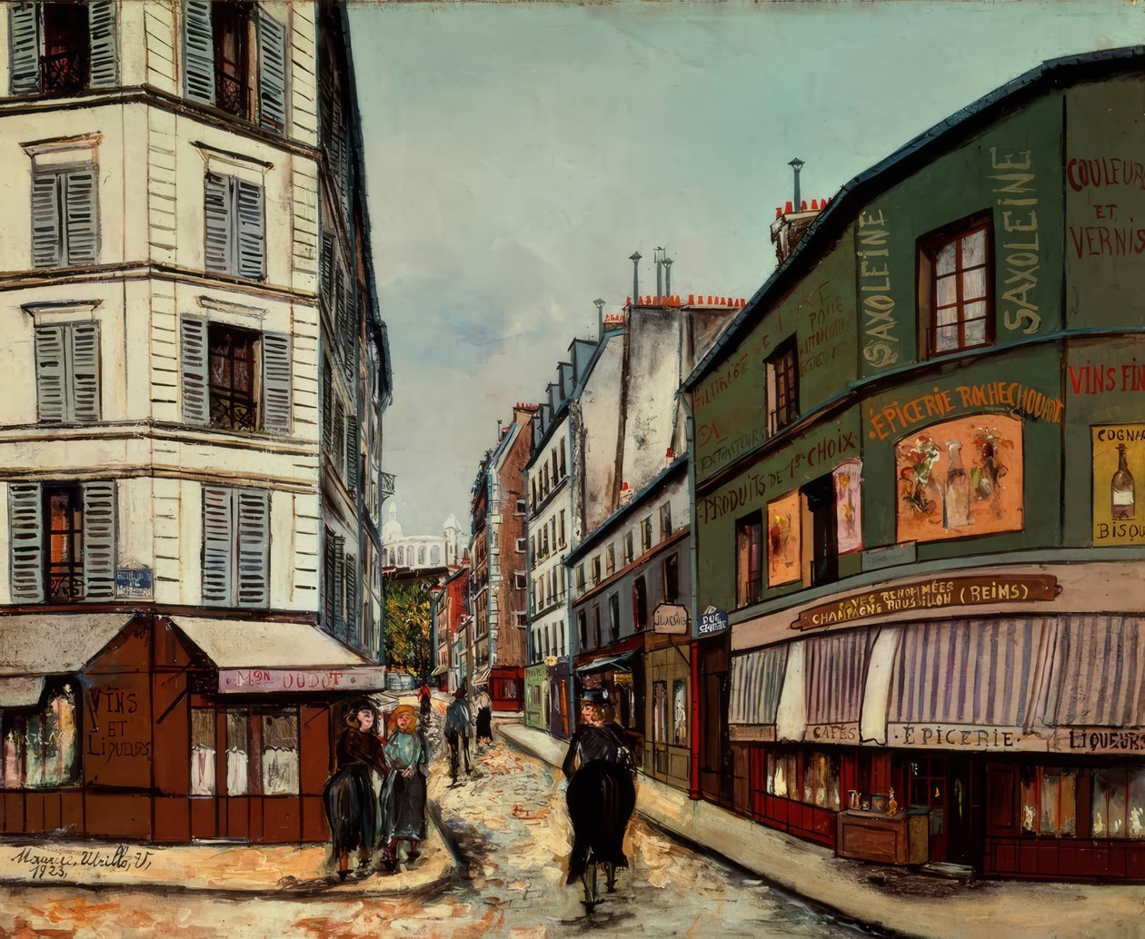 Rua Sevestre, Montmartre  de Maurice Utrillo