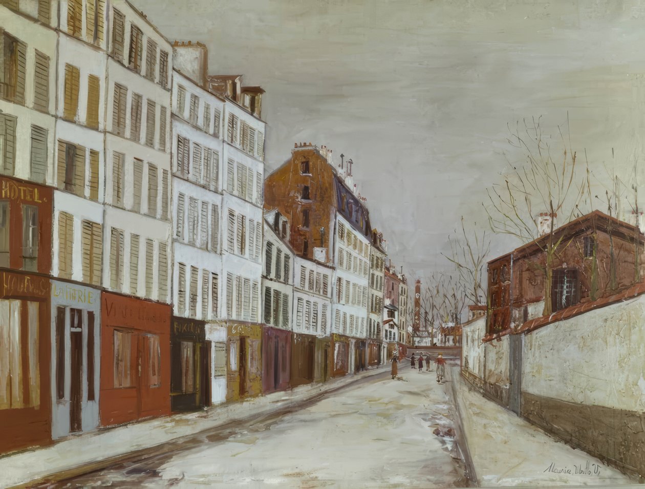 Rua dos Poissonniers de Maurice Utrillo