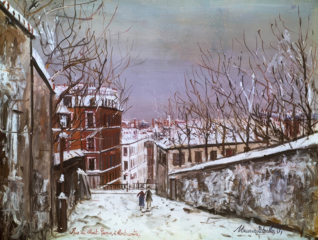 Rua do Mont-Cenis em Montmartre de Maurice Utrillo