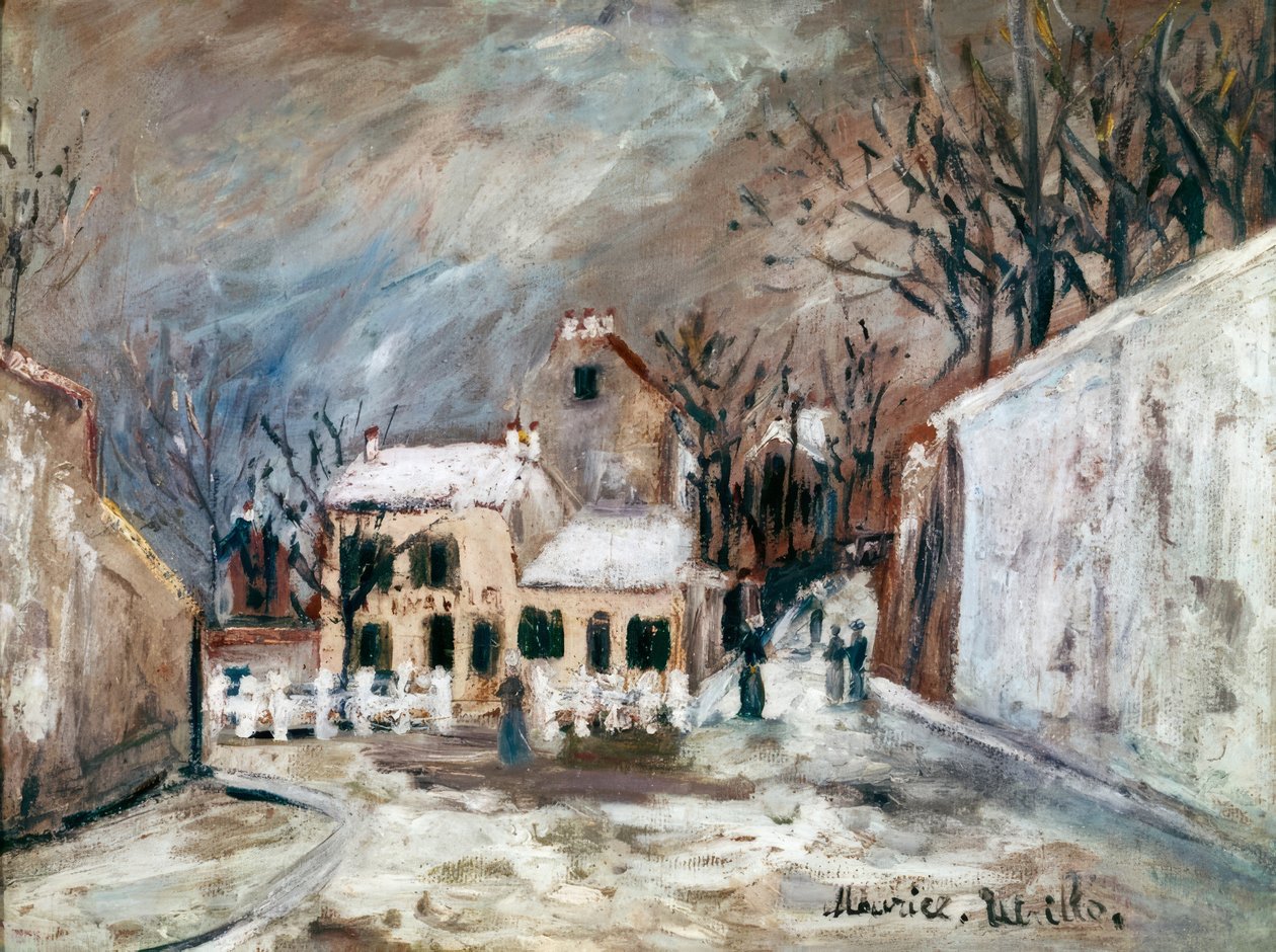 Neve em Montmartre de Maurice Utrillo