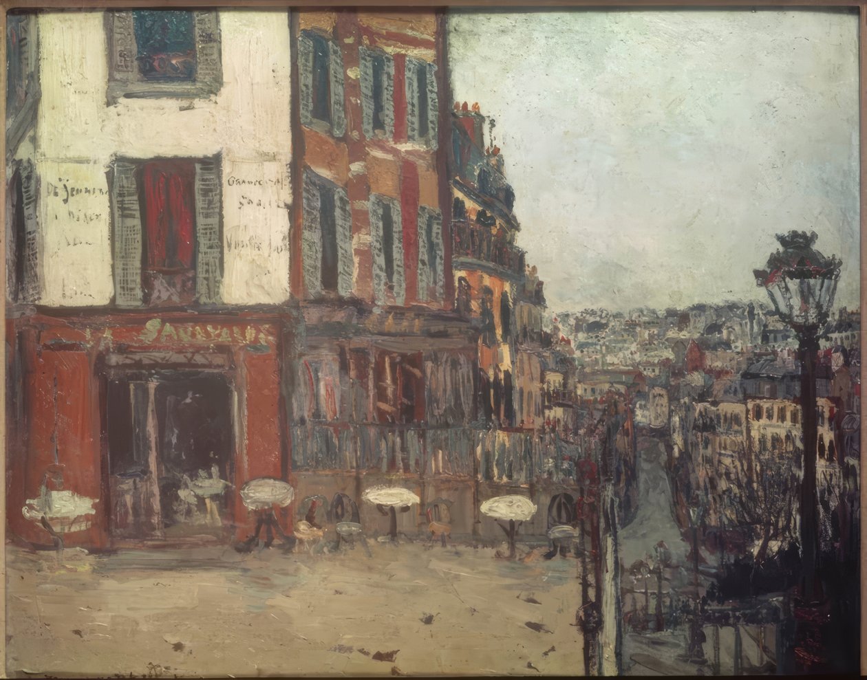 Terraço na Rue Muller de Maurice Utrillo