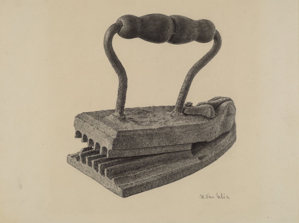 Ferro de passar/ferro de crimpagem de Maurice Van Felix