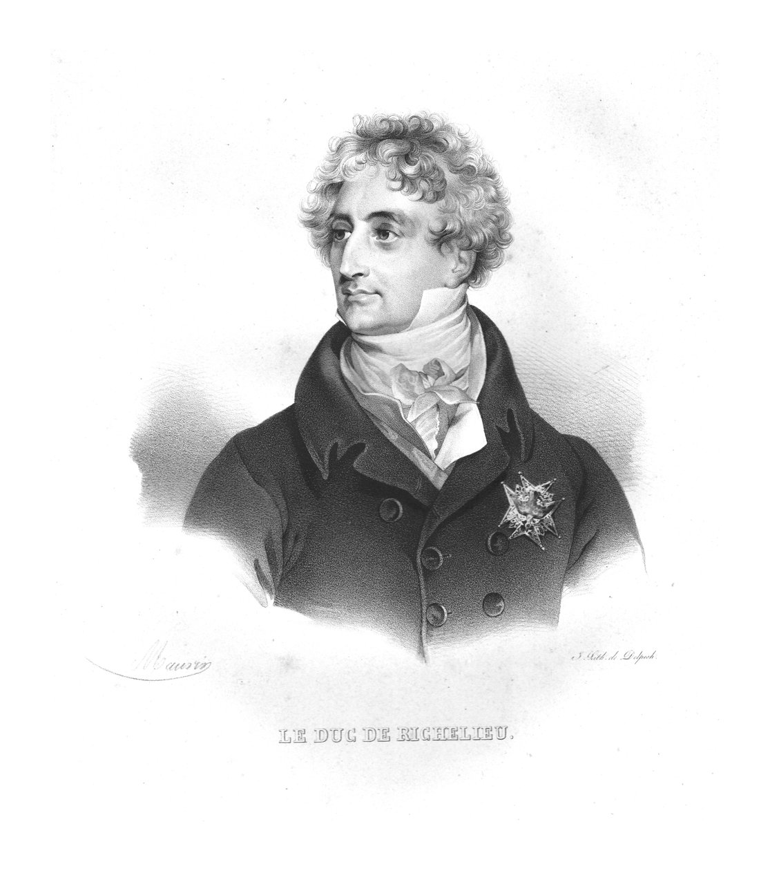 Armand-Emmanuel de Vignerot du Plessis, década de 1820 de Maurin
