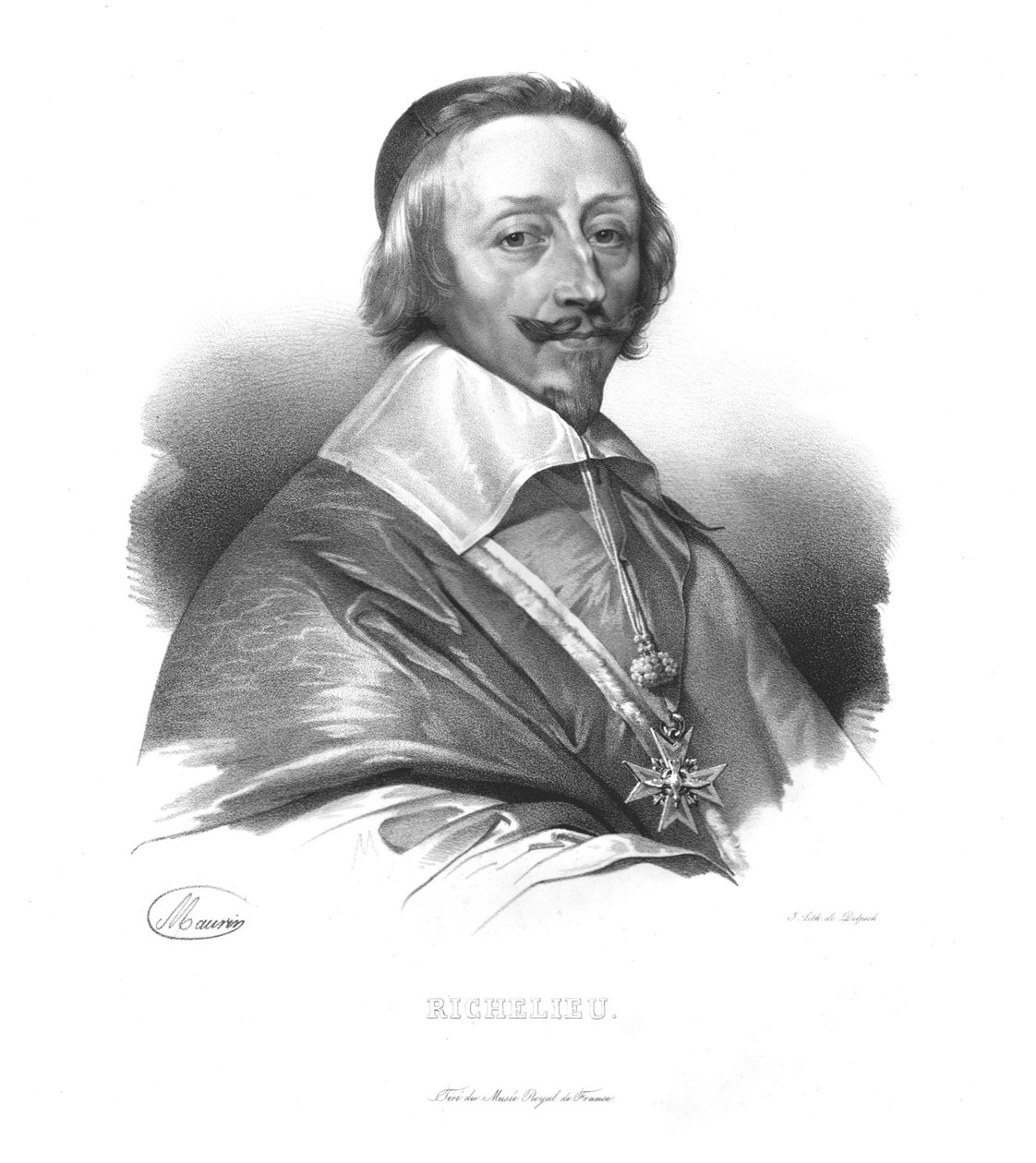 Cardeal Richelieu, c1820s de Maurin
