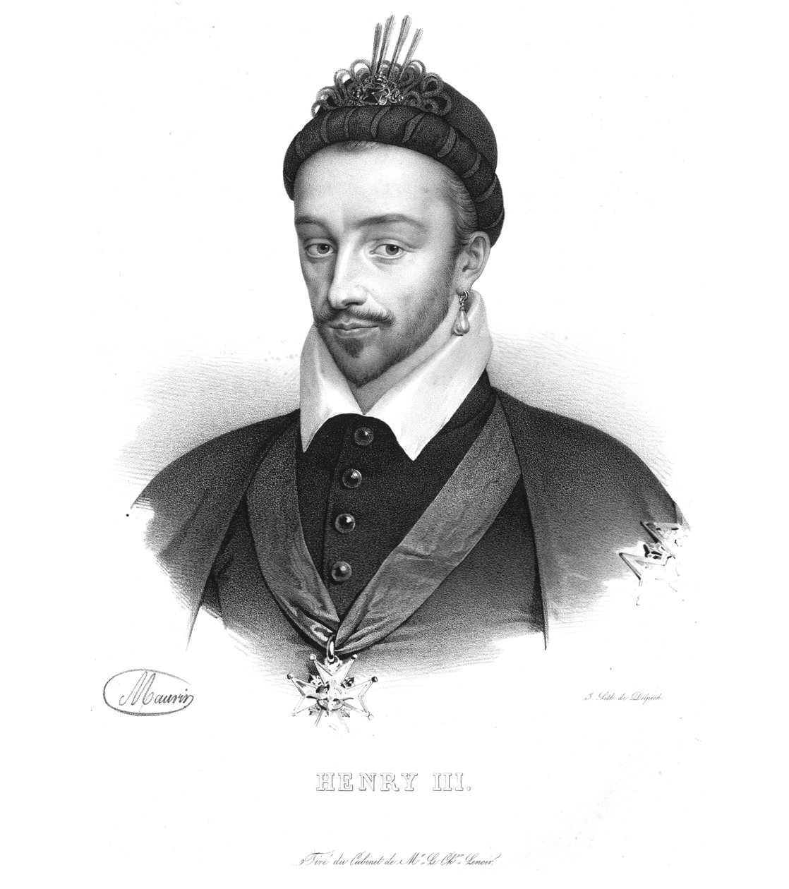 Henrique III, rei da França, c1820s. de Maurin