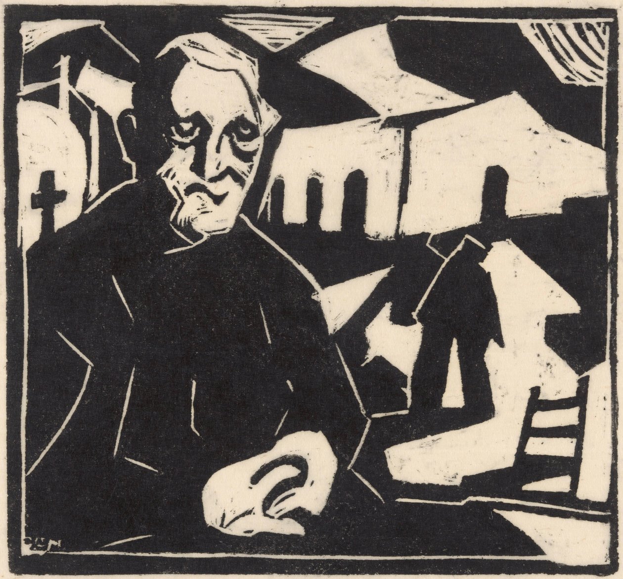 Homem sentado de Maurits de Groot (signed by artist)