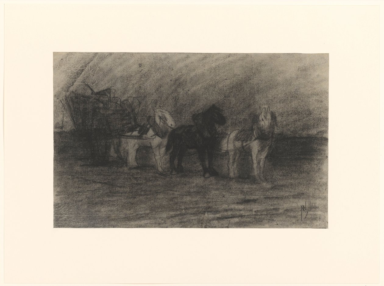 Cavalos para uma carroça de Maurits van der Valk