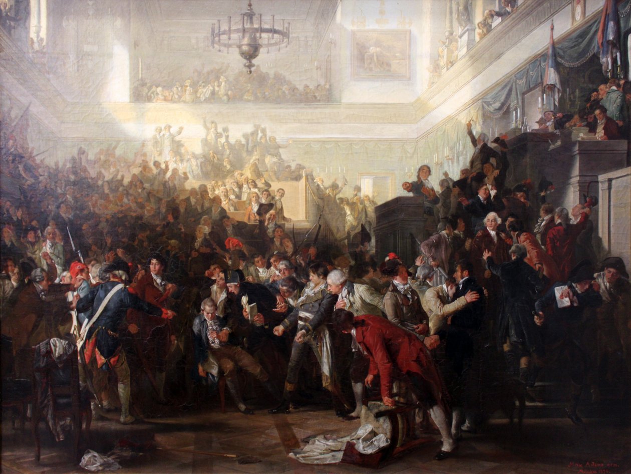 A Queda de Robespierre na Convenção Nacional em 27 de julho de 1794 de Max Adamo
