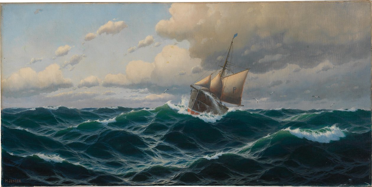 Navio em alto mar de Max Jensen