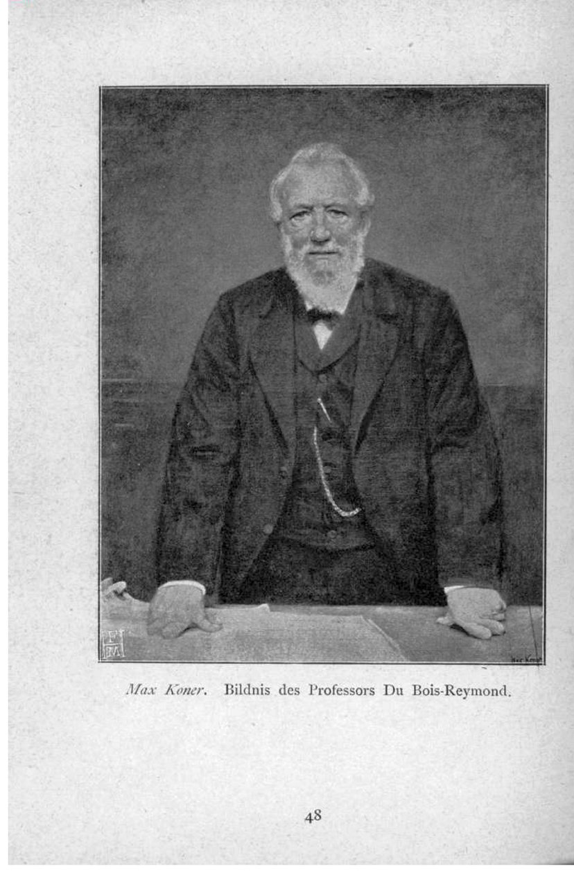 Bildnis dos Professores Du Bois-Reymond de Max Koner
