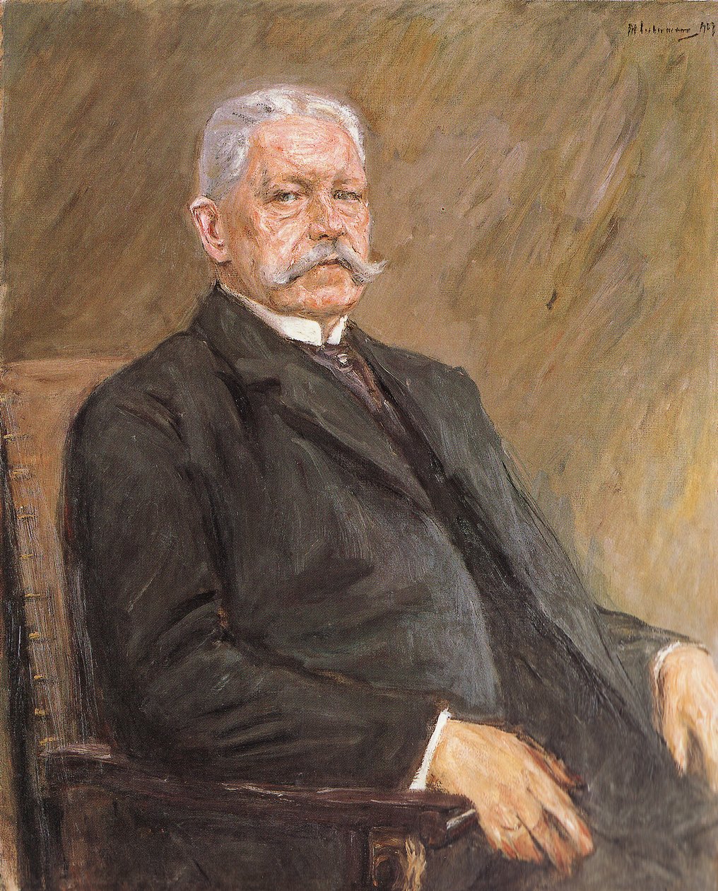 Retrato do Presidente do Reich, Paul von Hindenburgn de Max Liebermann