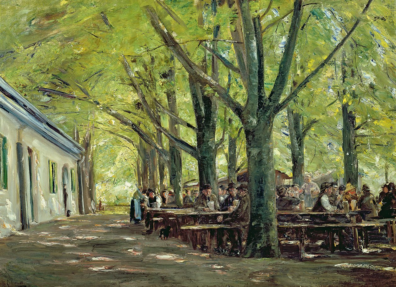 Um país Brasserie, Brannenburg, Baviera, 1894 de Max Liebermann