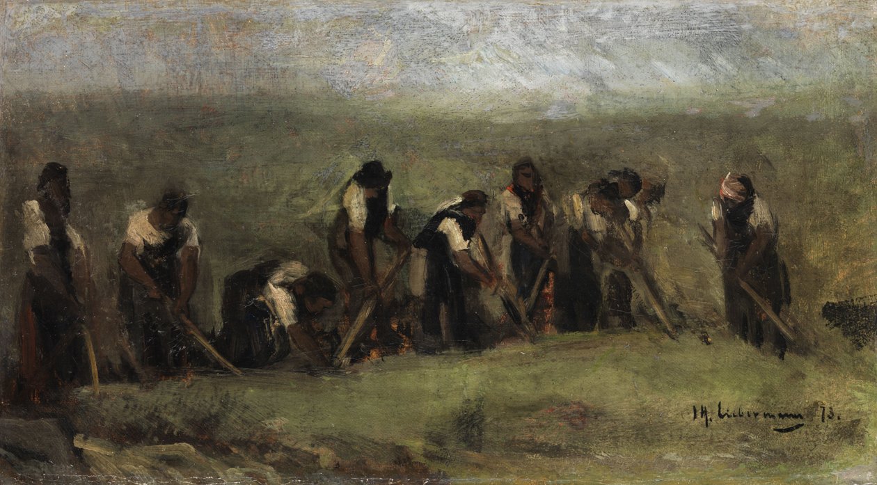 Trabalhador no campo de beterraba de Max Liebermann