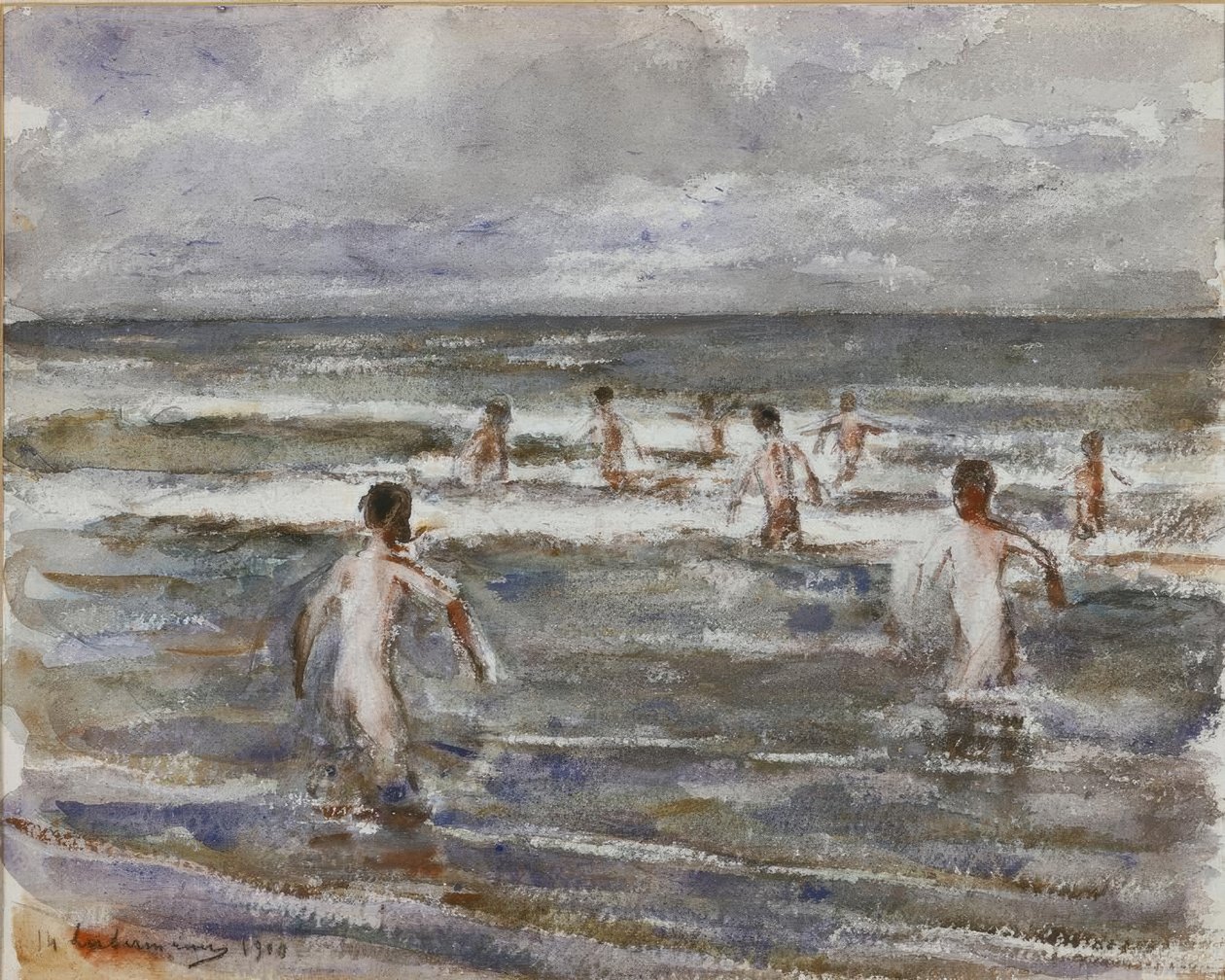 Meninos de banhista de Max Liebermann