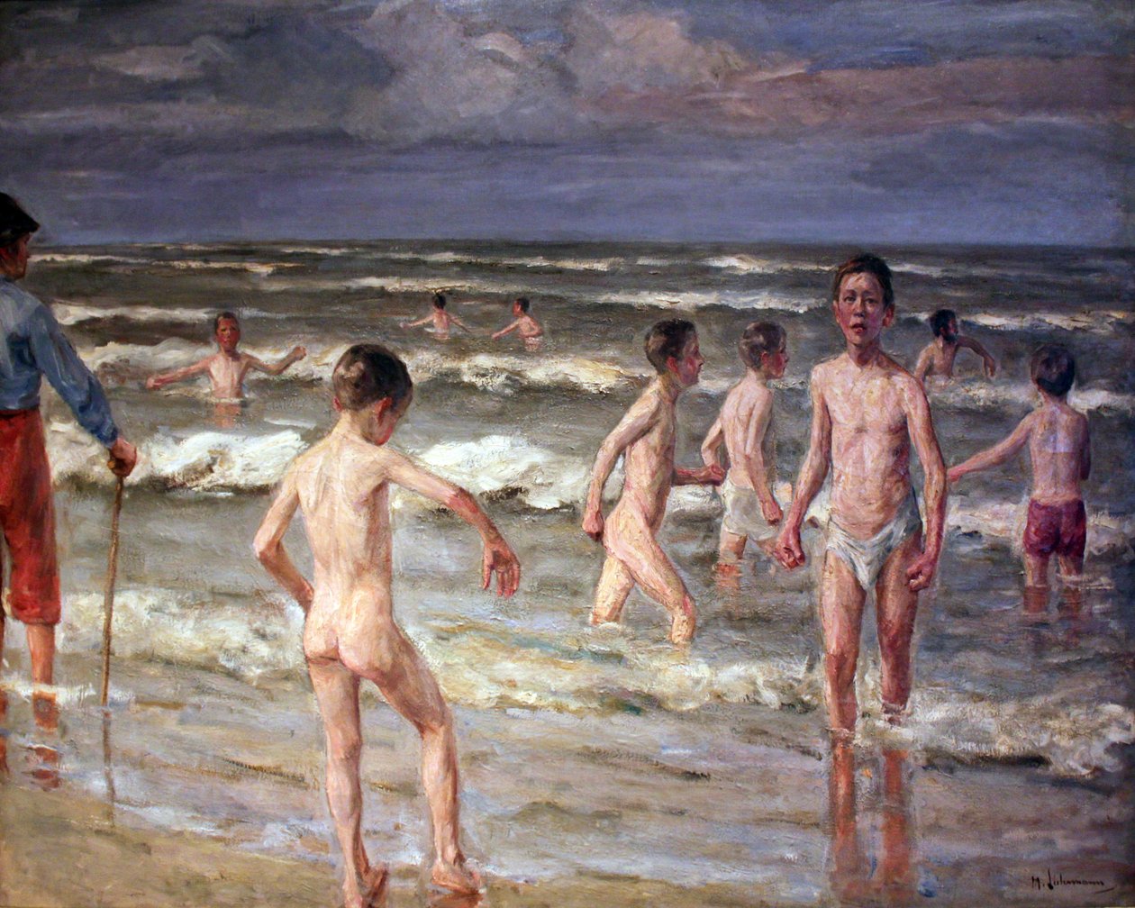 Meninos de banho de Max Liebermann