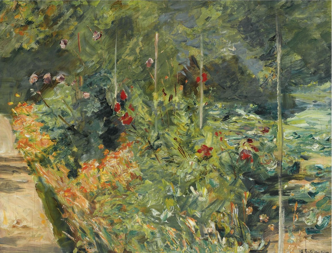 A horta em Wannsee para o oeste de Max Liebermann