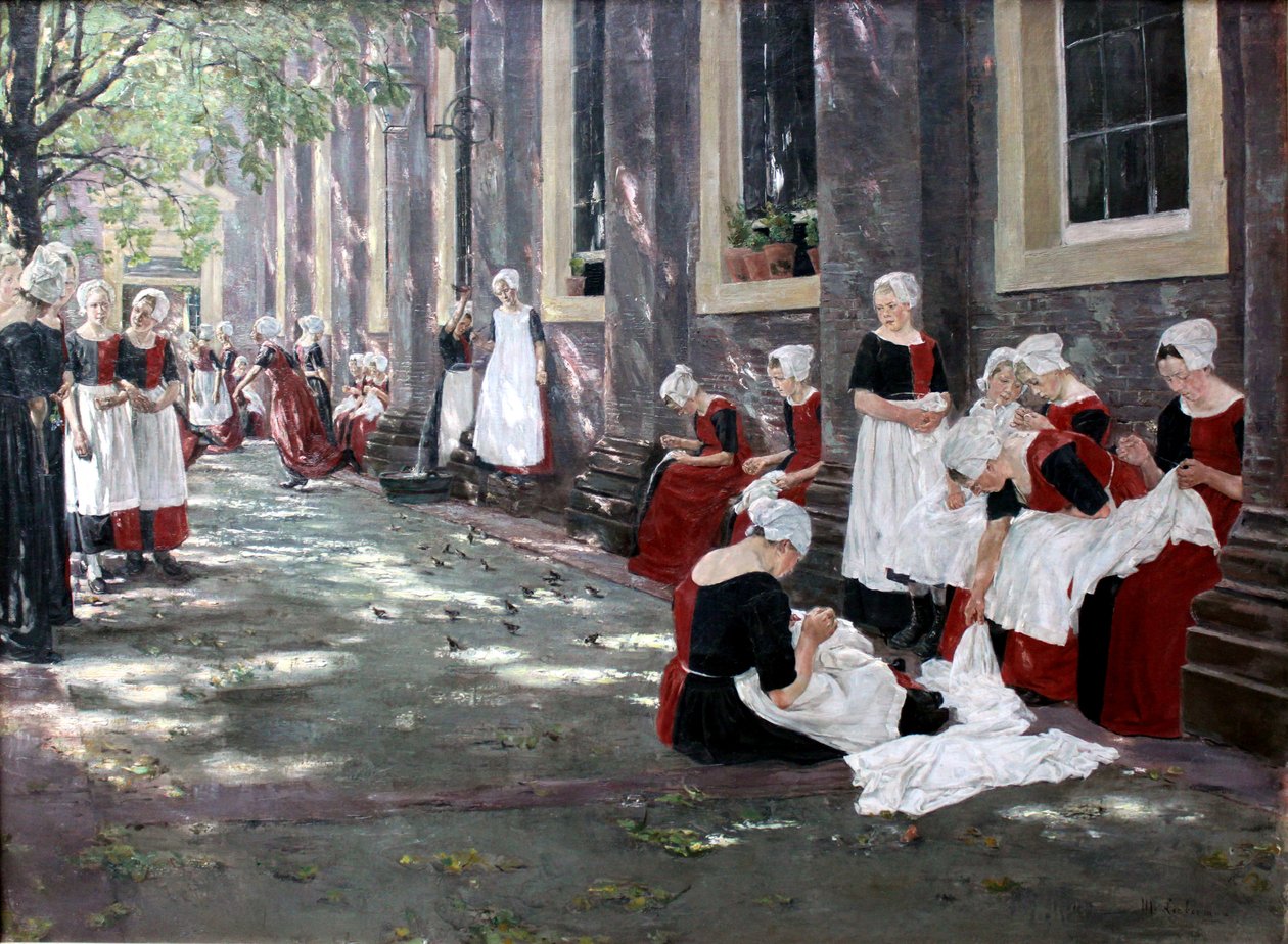 Período Livre no Orfanato de Amsterdã de Max Liebermann