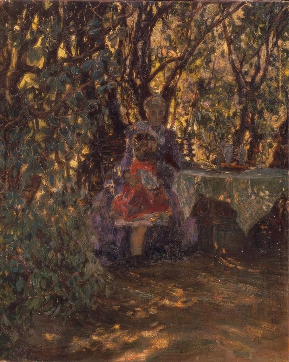 Jardim da vila em Wannsee de Max Liebermann