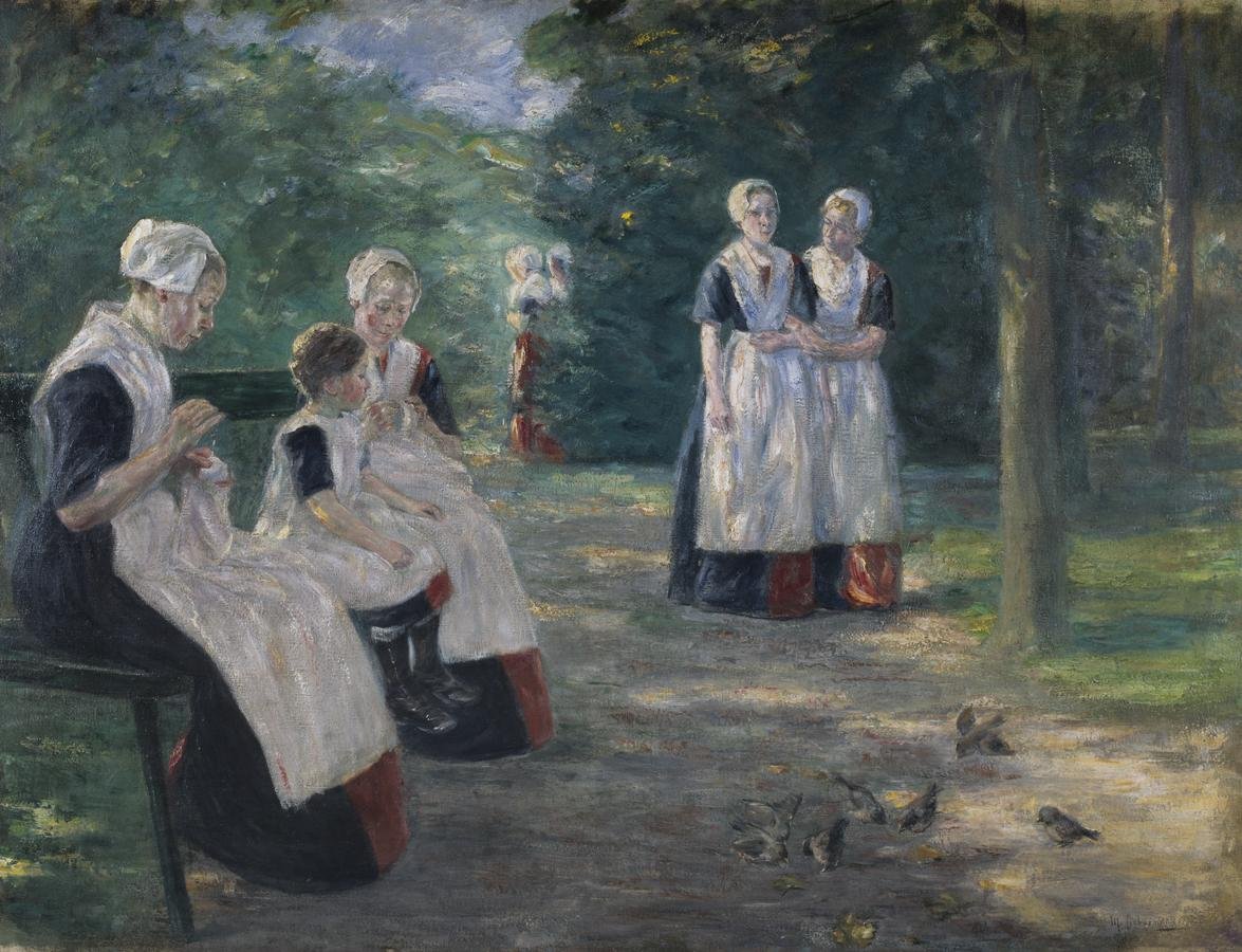 Jardim do orfanato urbano para Amsterdã de Max Liebermann