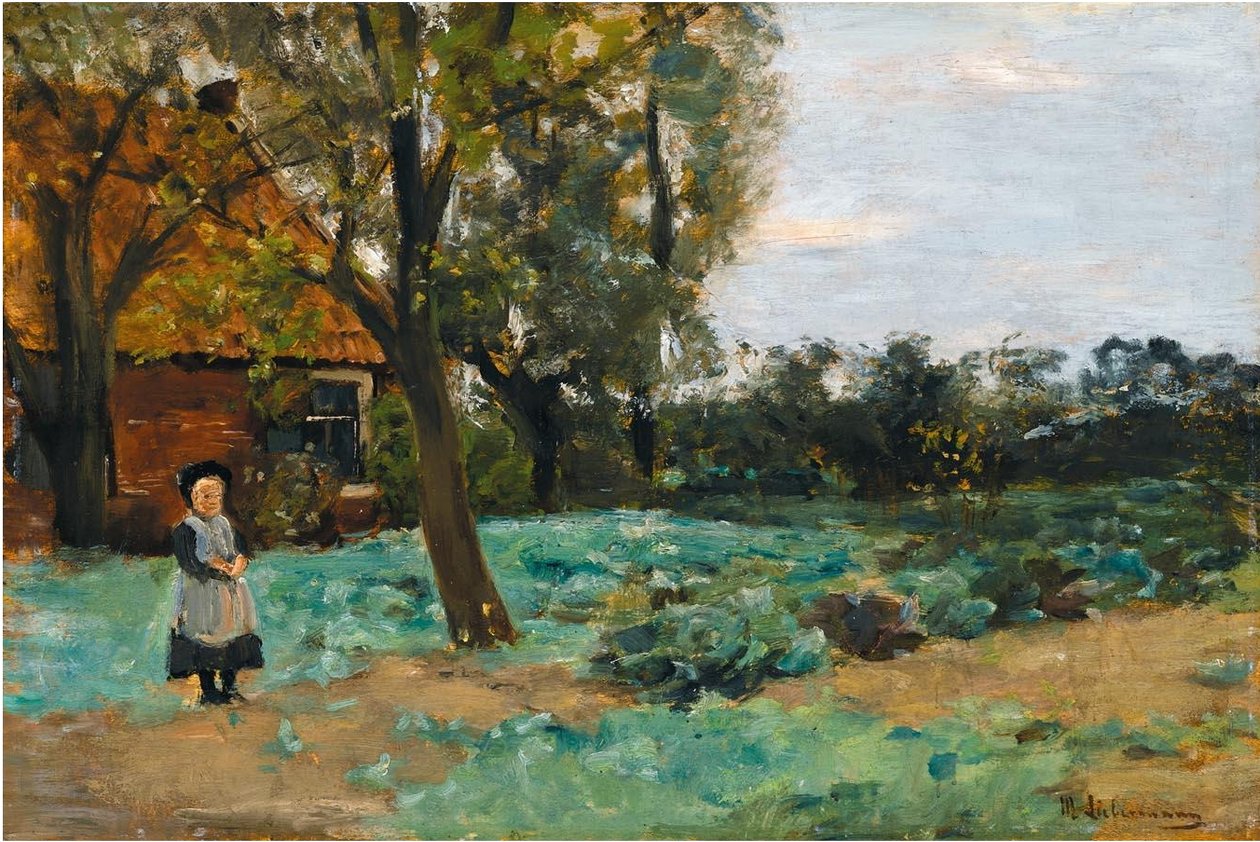 Quinta holandesa com criança de Max Liebermann
