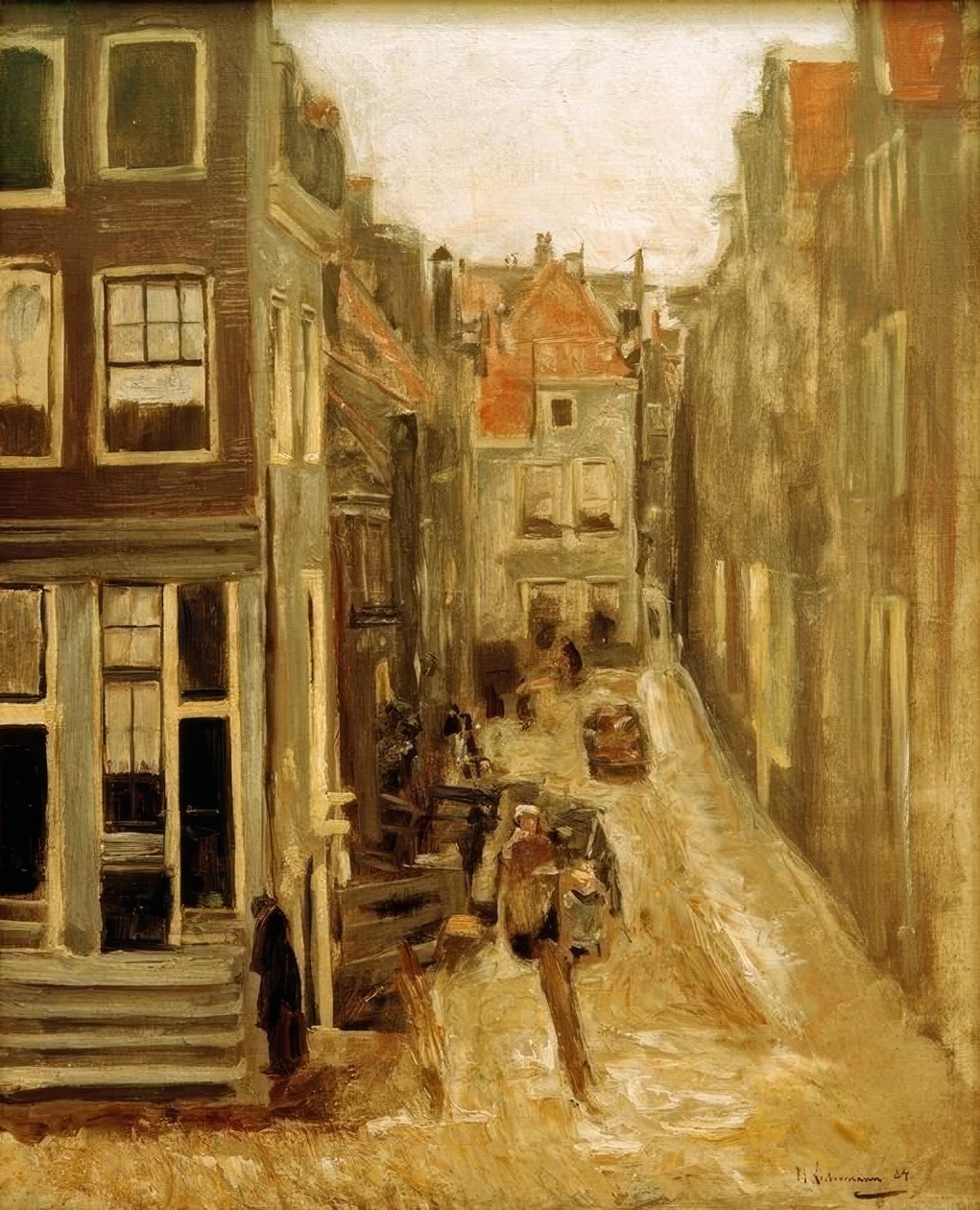 Judengasse em Amsterdã de Max Liebermann